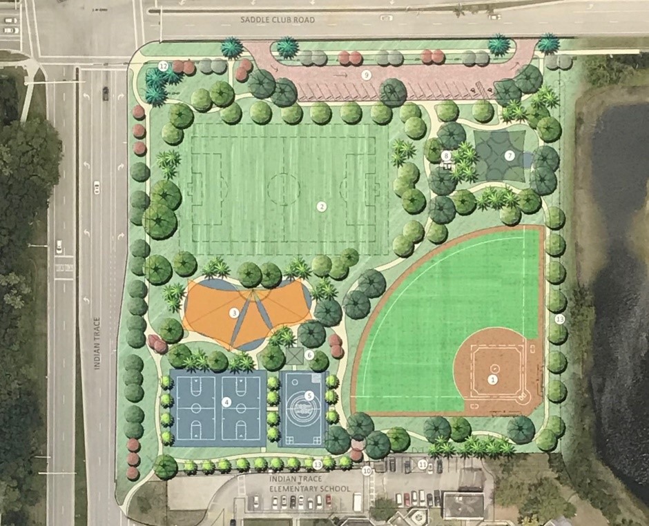 Indian Trace Park Improvement Rendering