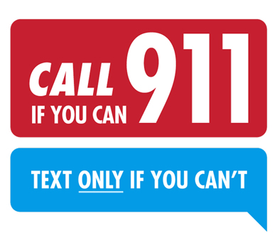 911 text if you cant call