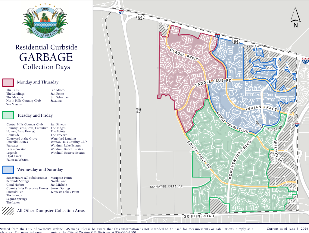 Garbage Collection GIS Map