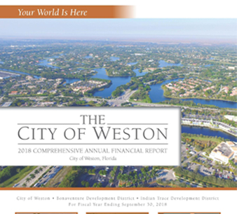 2018 City of Weston CAFR Cover