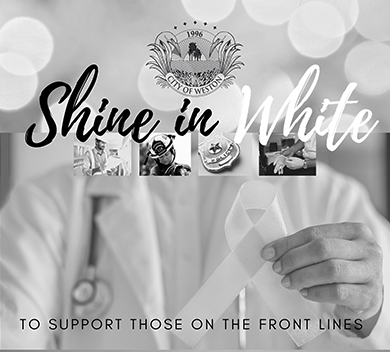 doctor holding a white ribbon Shine in White