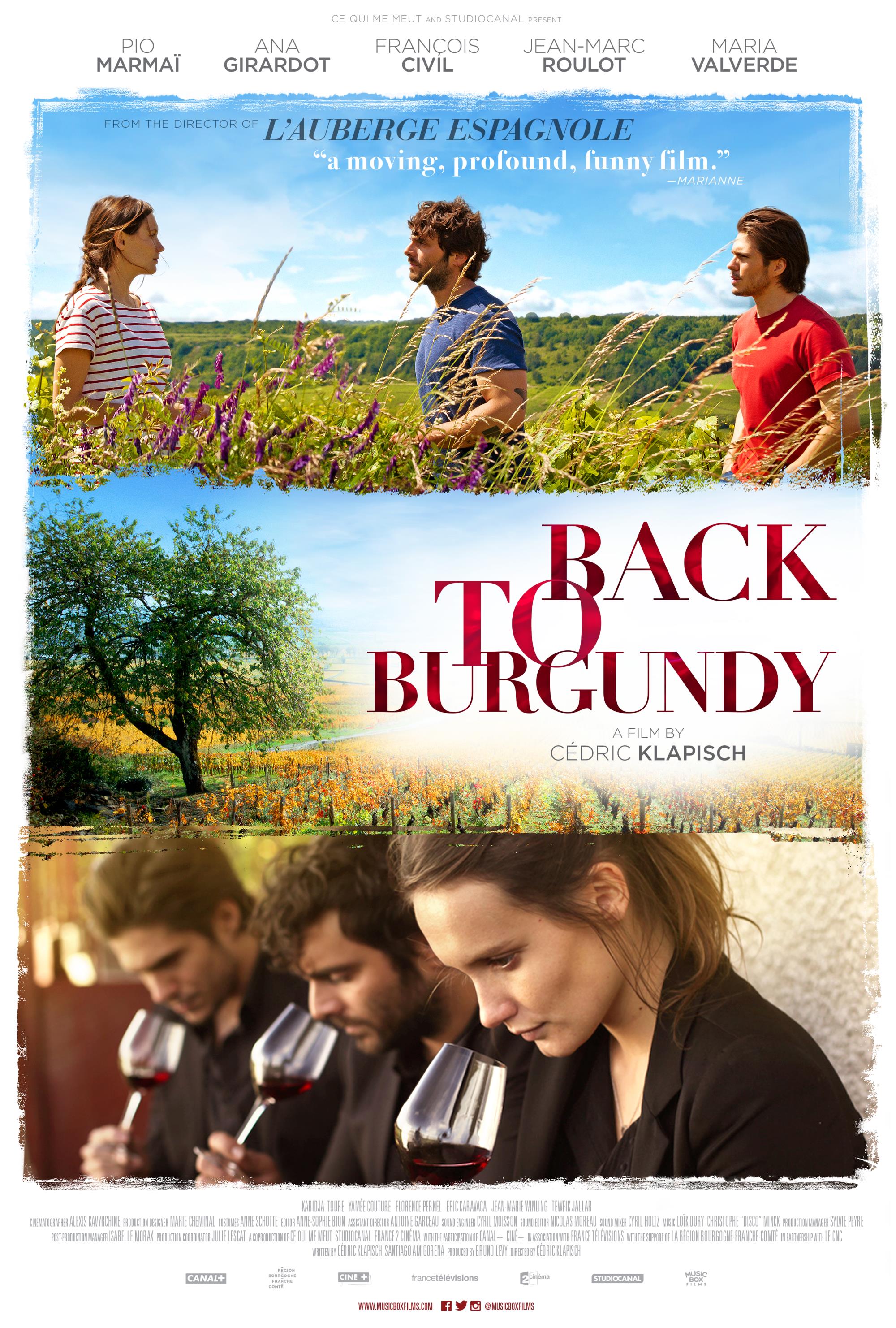 Film poster for Back to Burgundy