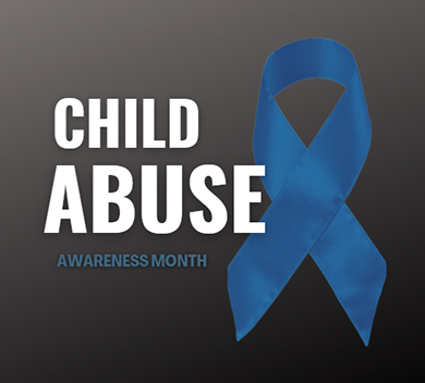 Blue ribbon Child Abuse Awareness Month