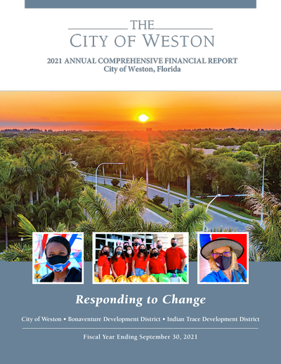 FY2021 Weston Comprehensive Annual Financial Report (Cover) Thumb