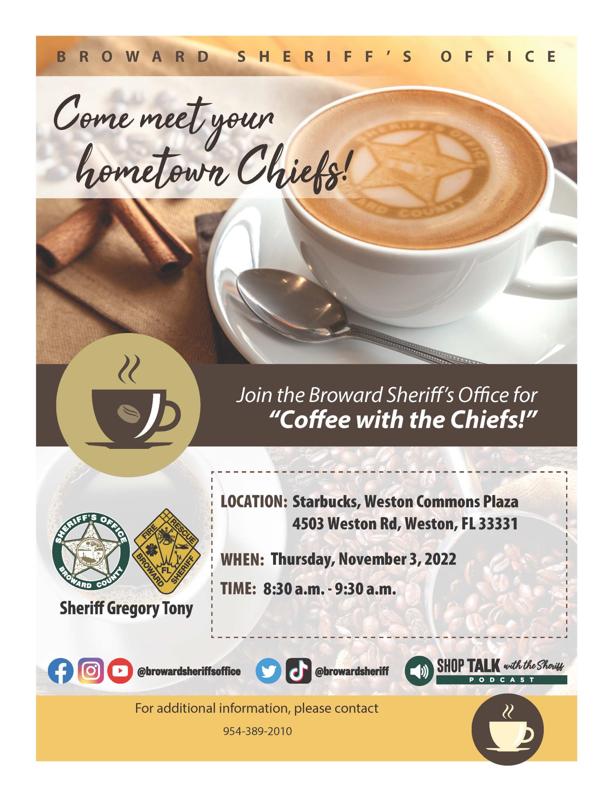 BSO Coffee with the Chiefs event on November 3 2022