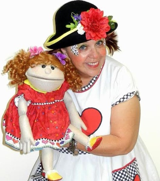 Children's performer Marci Poppins with her puppet