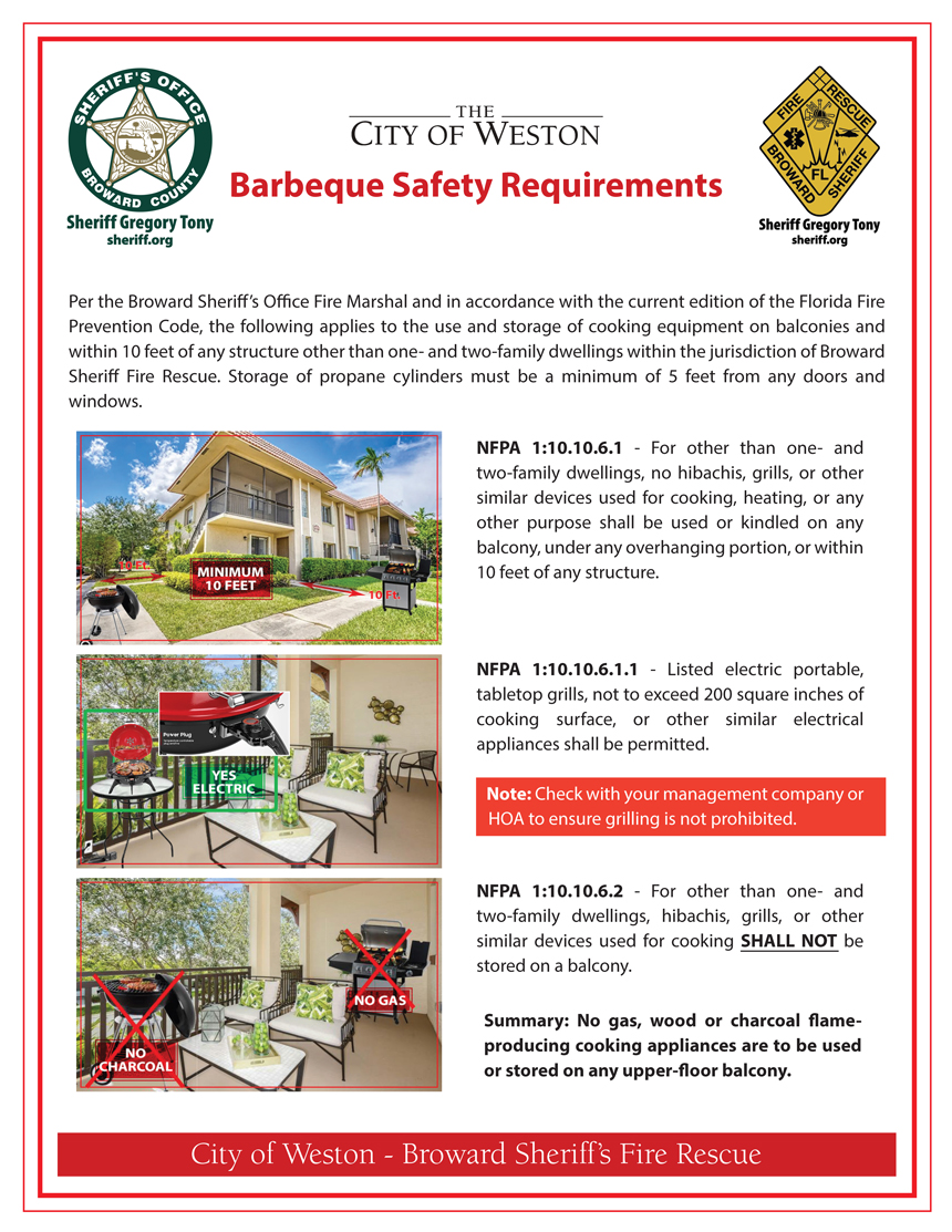 Bar-B-Que Safety Requirements (Flyer)