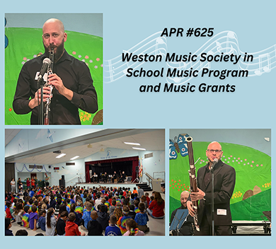 Men playing instruments and room filled with children