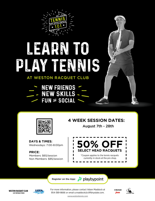 Weston Racquet Club - Tennis 101 Summer 2024 (Thumb)