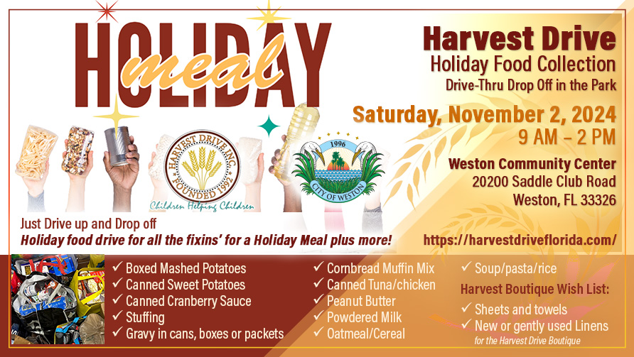 Harvest Drive food collection promo